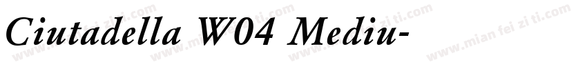 Ciutadella W04 Mediu字体转换